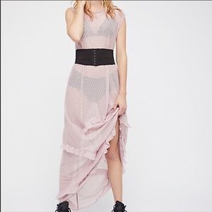 NWT Free People Corset Is, Maxi Slip